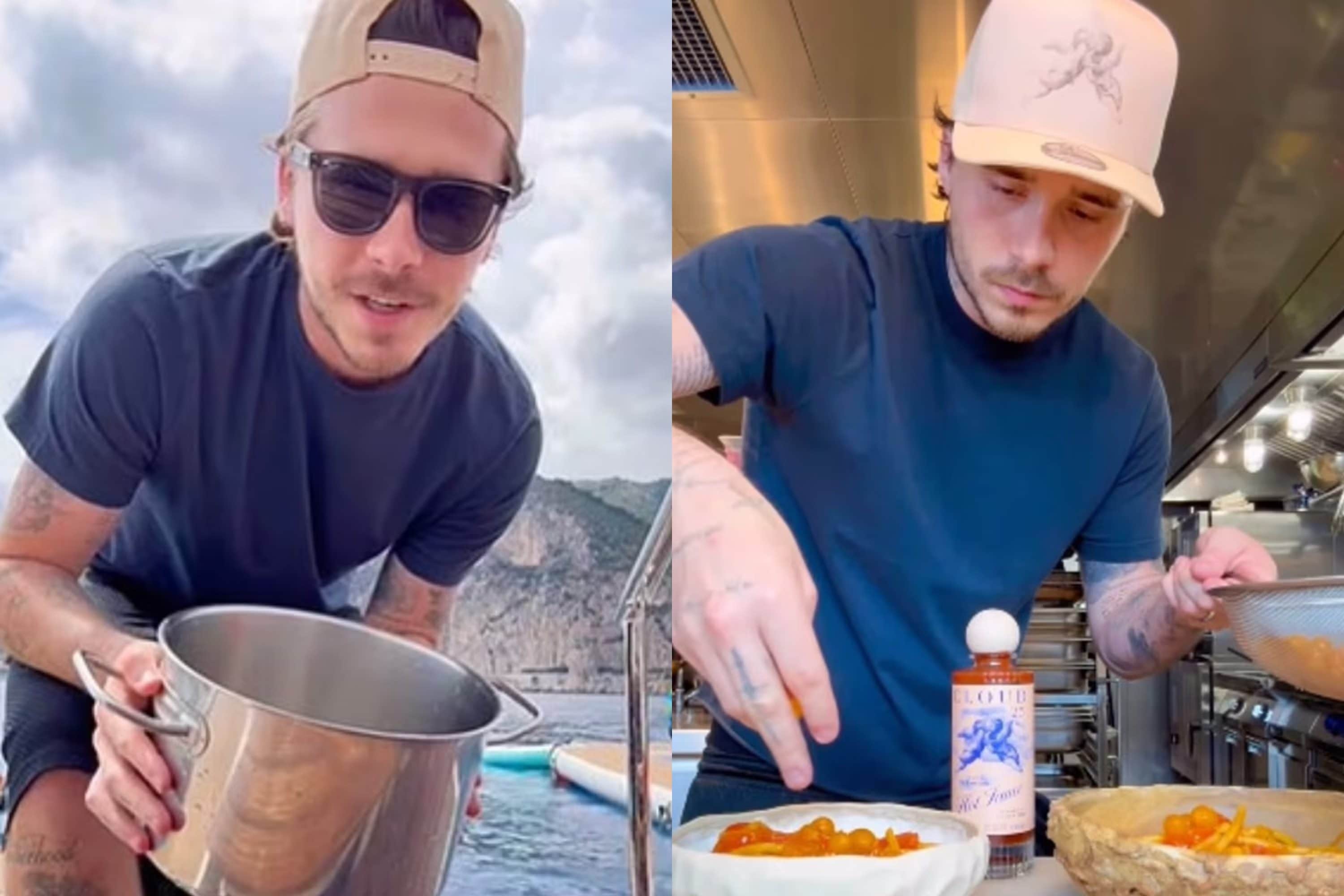Brooklyn Beckham cuoce la pasta nell'acqua di mare: non imitatelo perché è pericoloso
