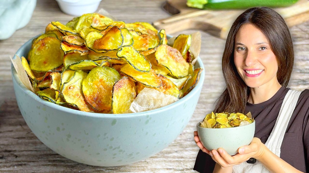Chips di zucchine: la ricetta per farle croccanti e leggere in forno