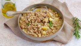 Zuppa di farro e castagne