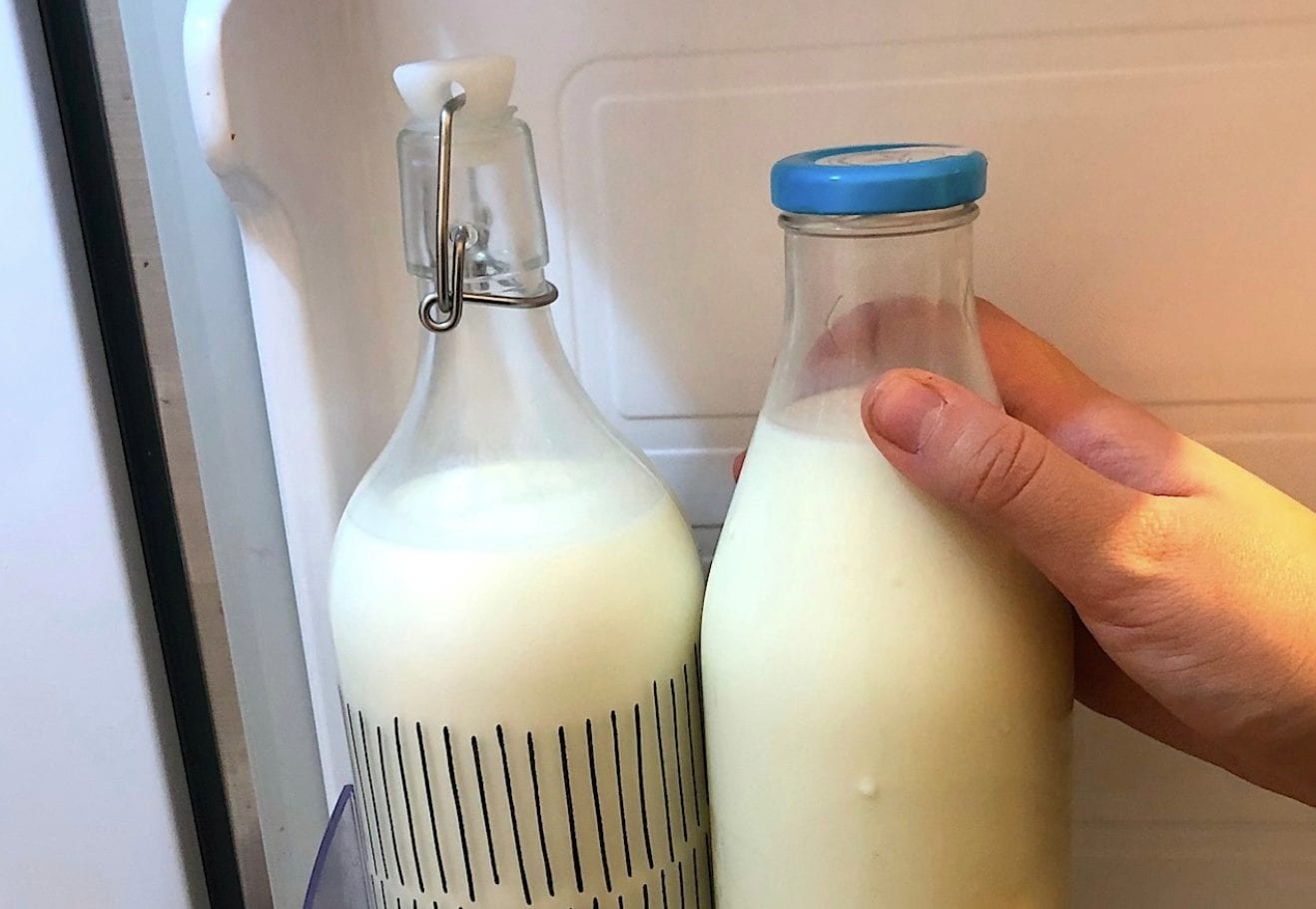 Do you keep the milk in the refrigerator door? You are making a mistake