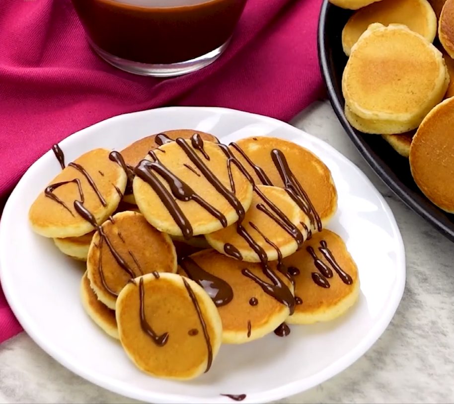 Mini pancakes: the brilliant idea to make your snack even tastier!