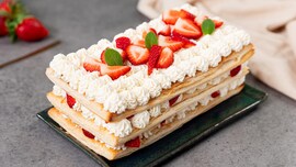 strawberry millefeuille