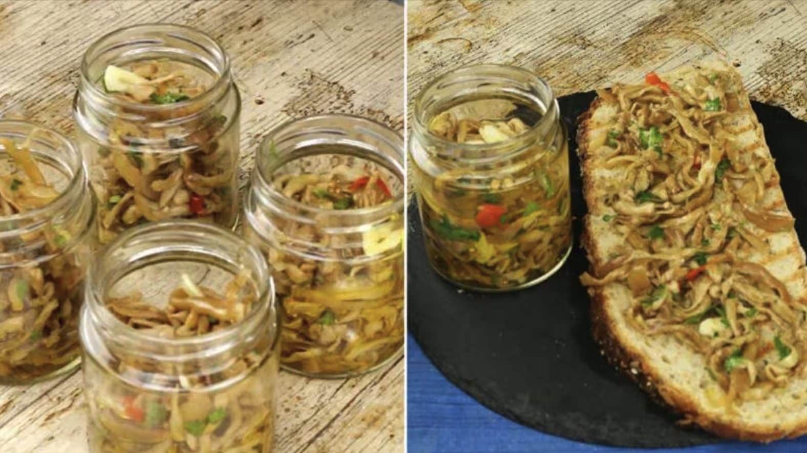 pickled eggplants