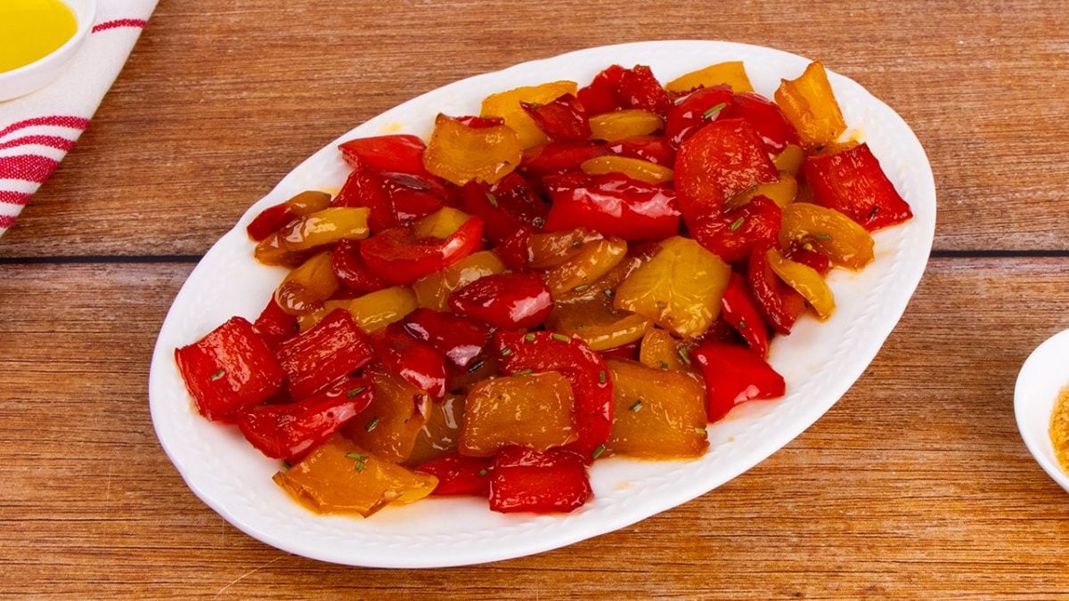 sweet and sour bell peppers