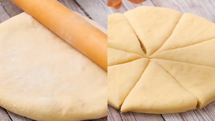Fried Cream Stuffed Triangles Recipe